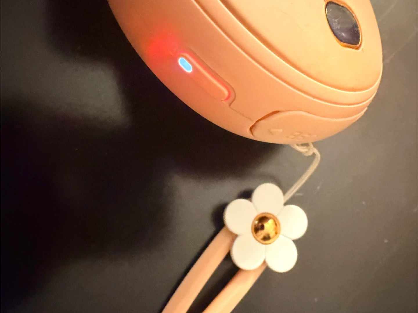 Peach Hand Warmer with Flower Charm - photo 2