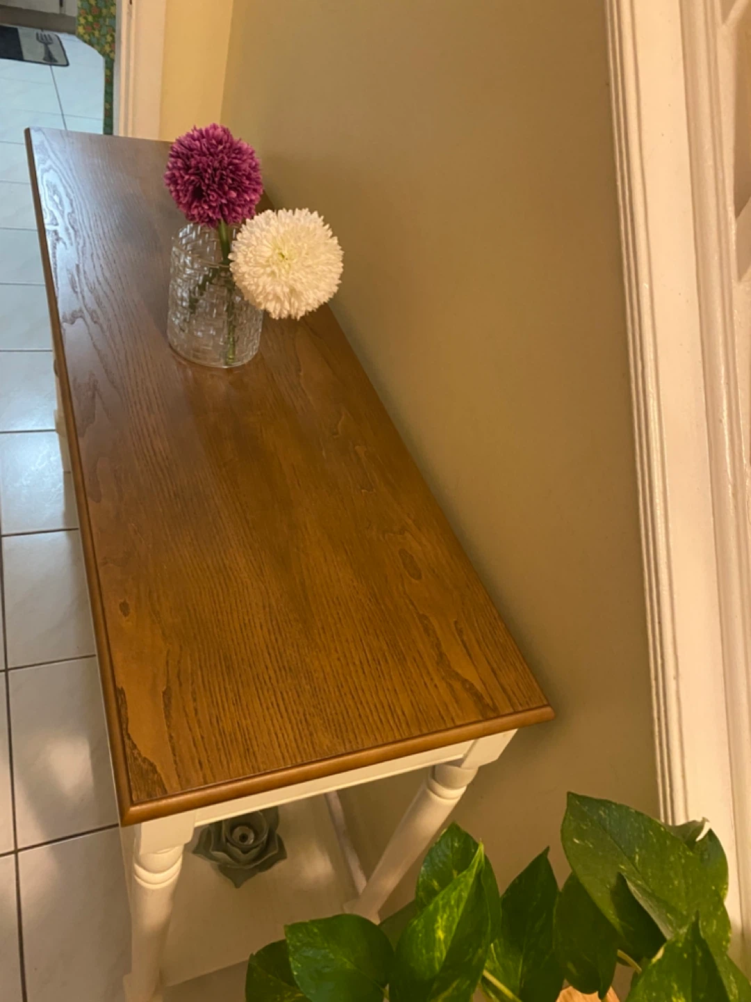 Console Table - White and Wood - photo 3