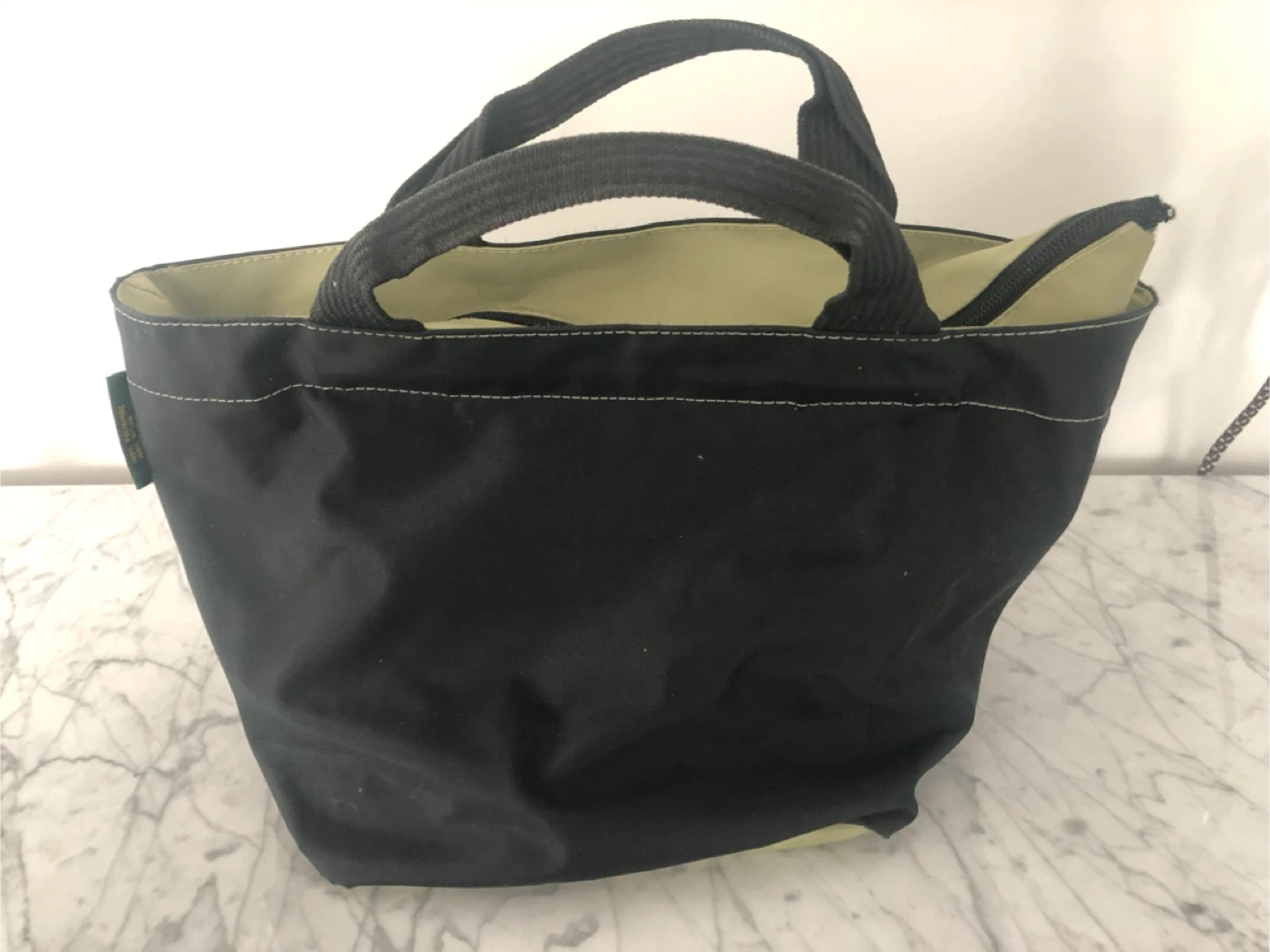 Herve Chapelier (Paris) Two Tone Nylon Tote Bag