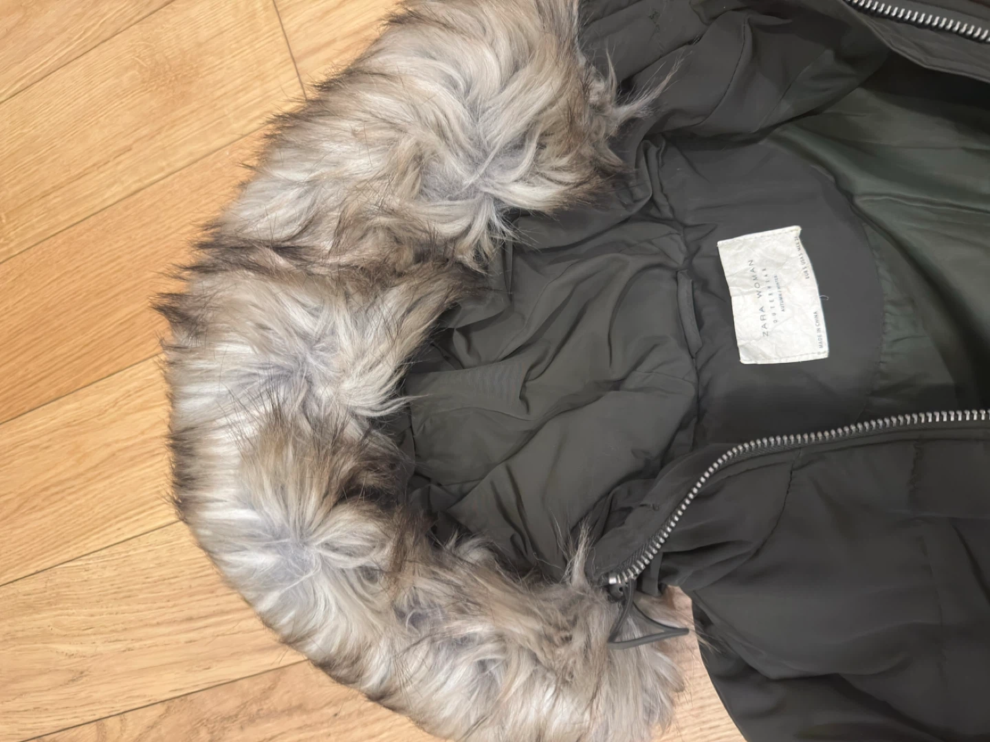 Zara Woman Olive Green Puffer Jacket - photo 2