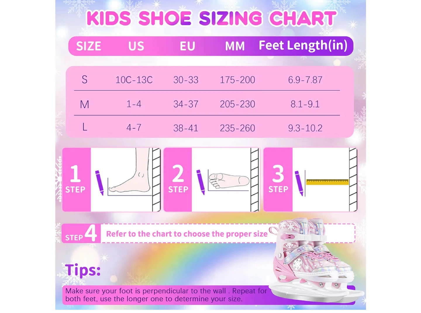 TaroKitc Ice Skates - Pink, Size 1-4(39-42)US- Brand new - photo 5