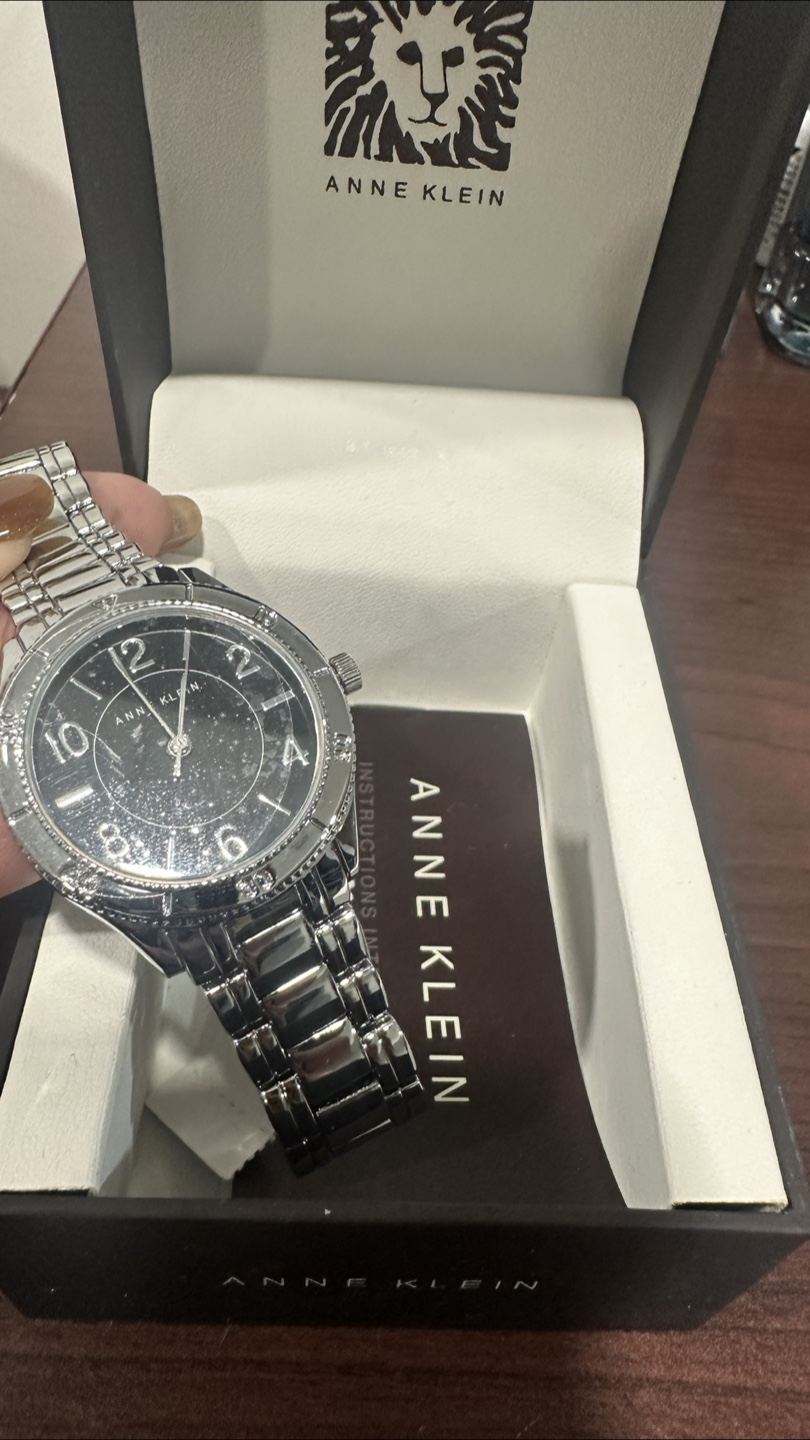 Anne Klein Silver Watch with Box