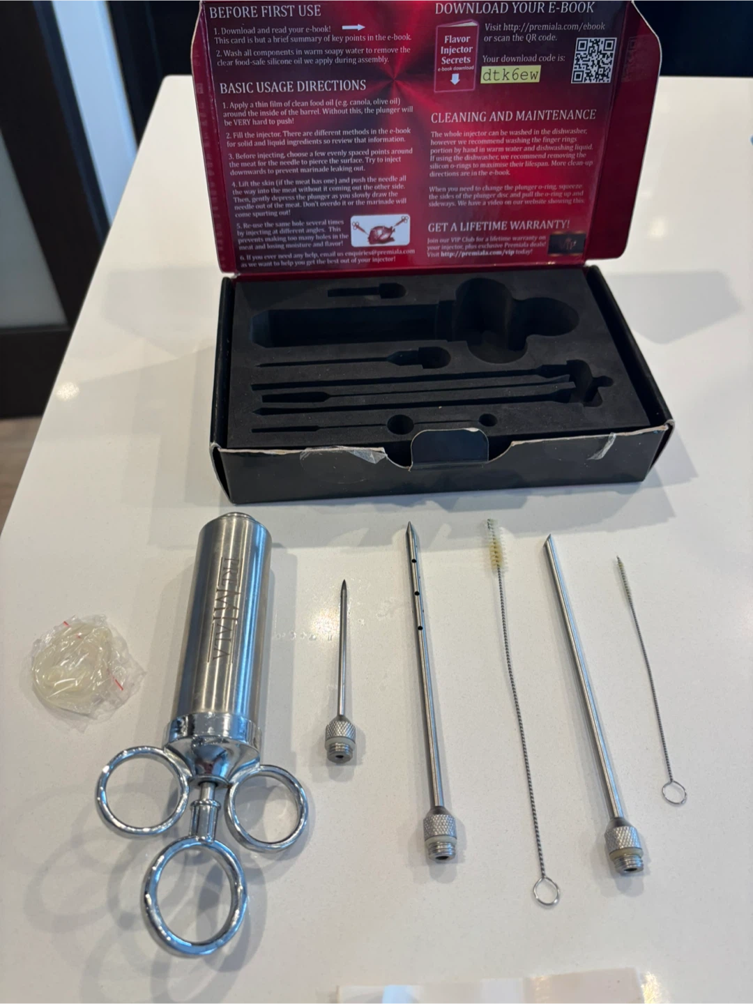 Premiala 2 oz Stainless Steel Flavour Injector For Sale