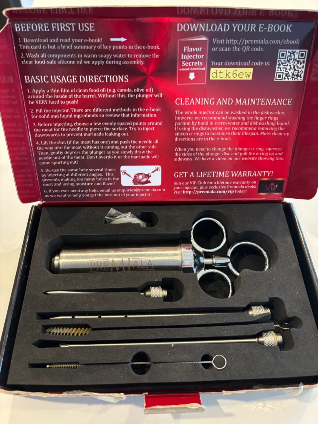 Premiala 2 oz Stainless Steel Flavour Injector For Sale - photo 2