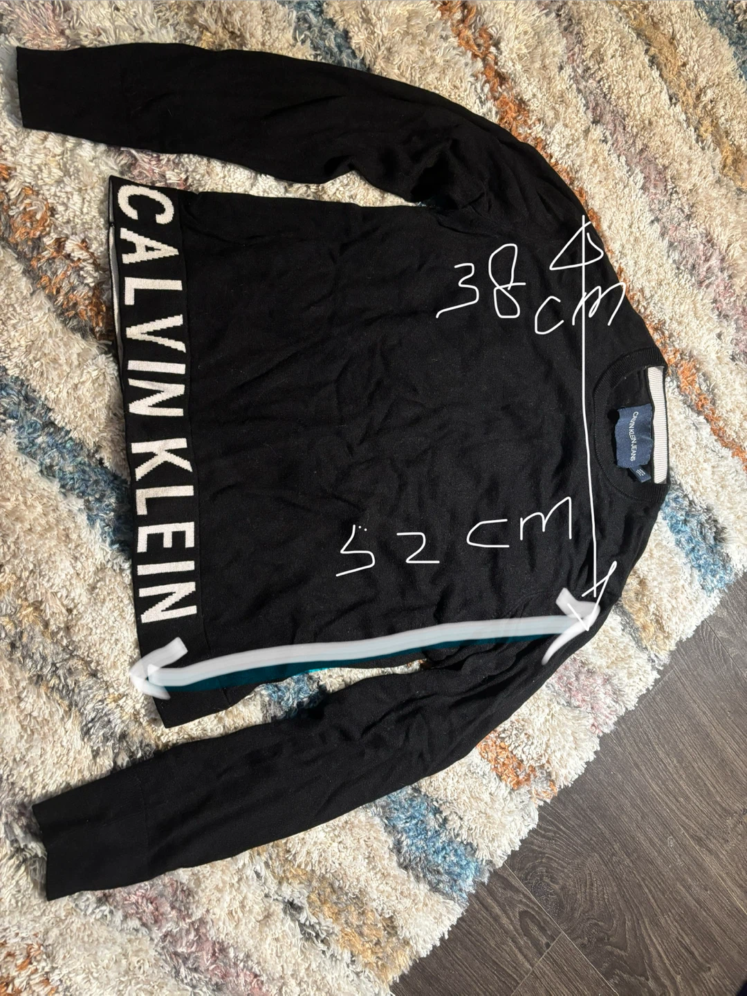 Calvin Klein Jeans Black Sweater - Size S