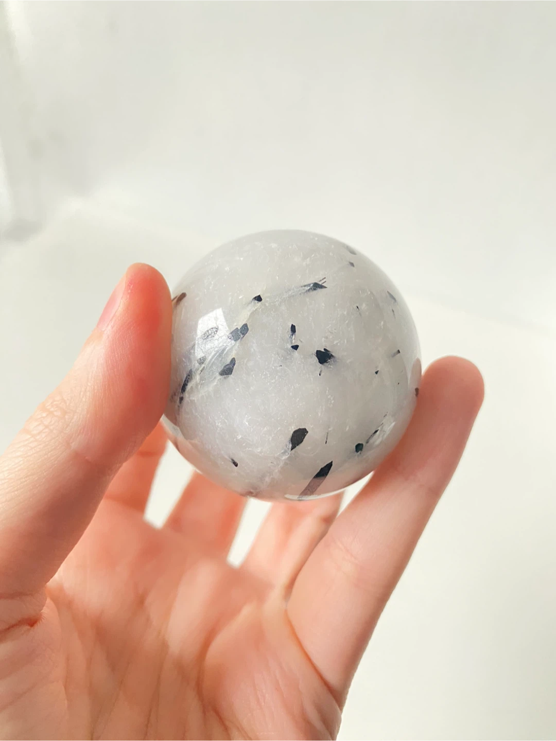 Tourmaline Quartz Sphere - photo 4
