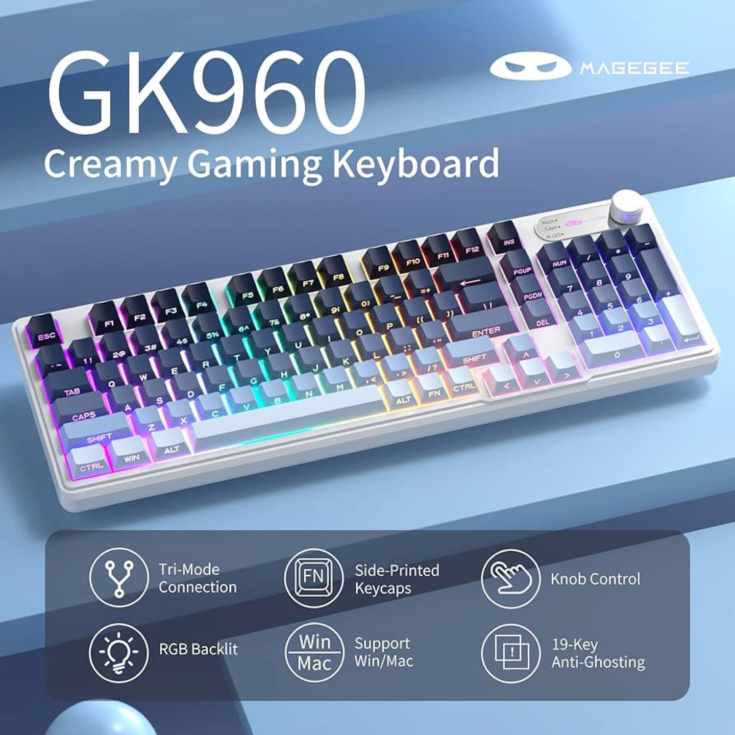 MAGEGEE GK960 Creamy wireless Gaming Keyboard - photo 4