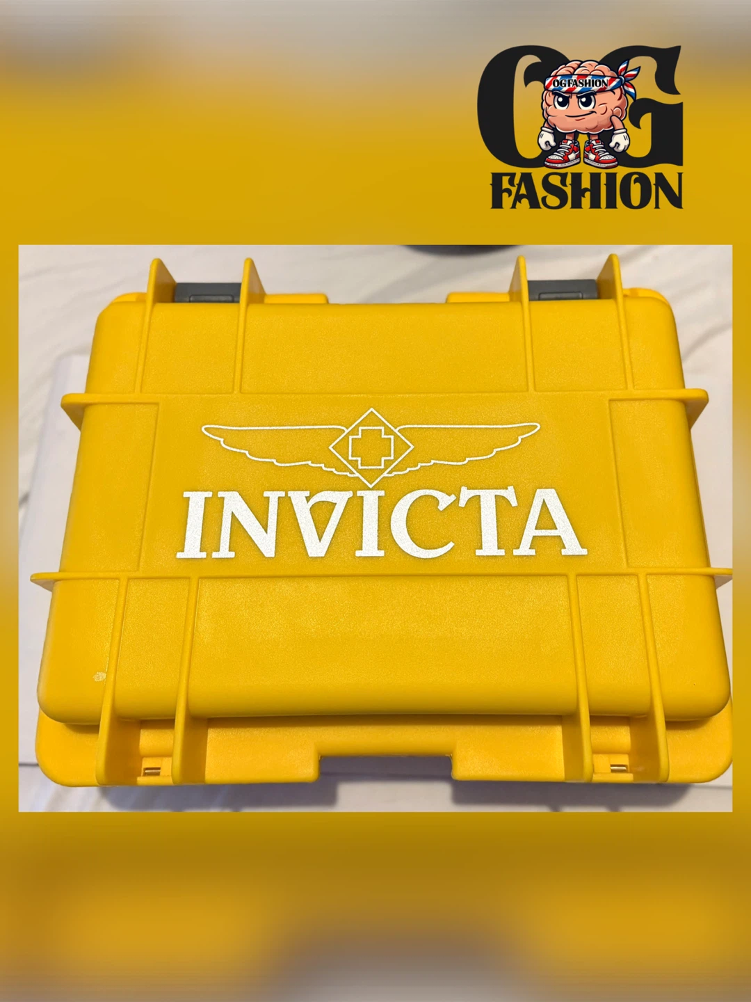 Invicta Watch Box - Yellow 8 Slots; Brand New