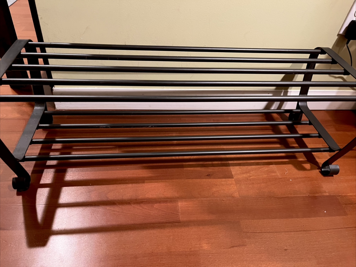 Black Metal Shoe Rack - photo 2