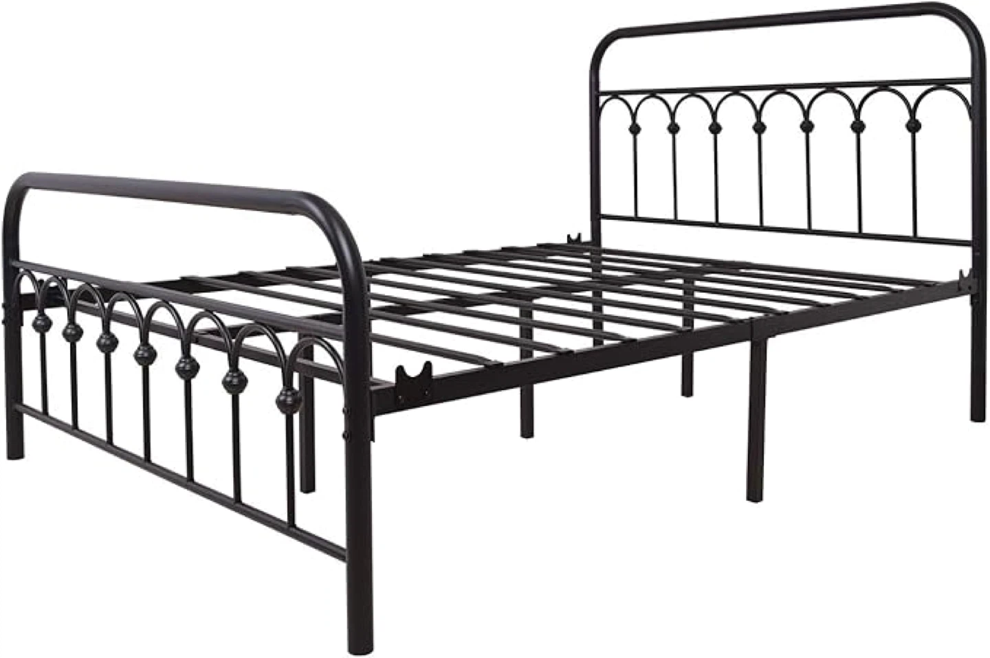 TUSEER Full Size Metal Bed Frame - Black