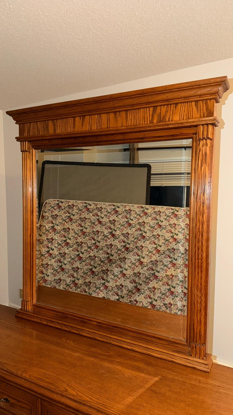 Wood Dresser with Mirror - photo 2