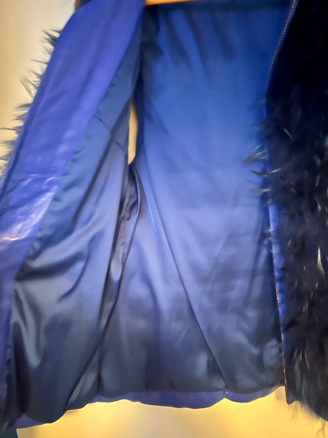 Genuine leather Vest with real Fur Trim - photo 4