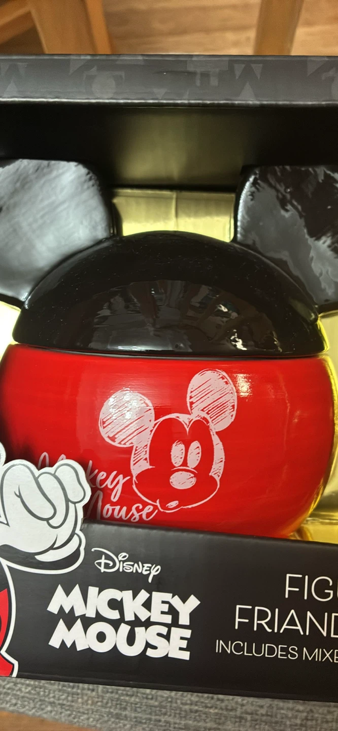 New Disney Mickey & Minnie Ceramic Figural Treat Jars - photo 3