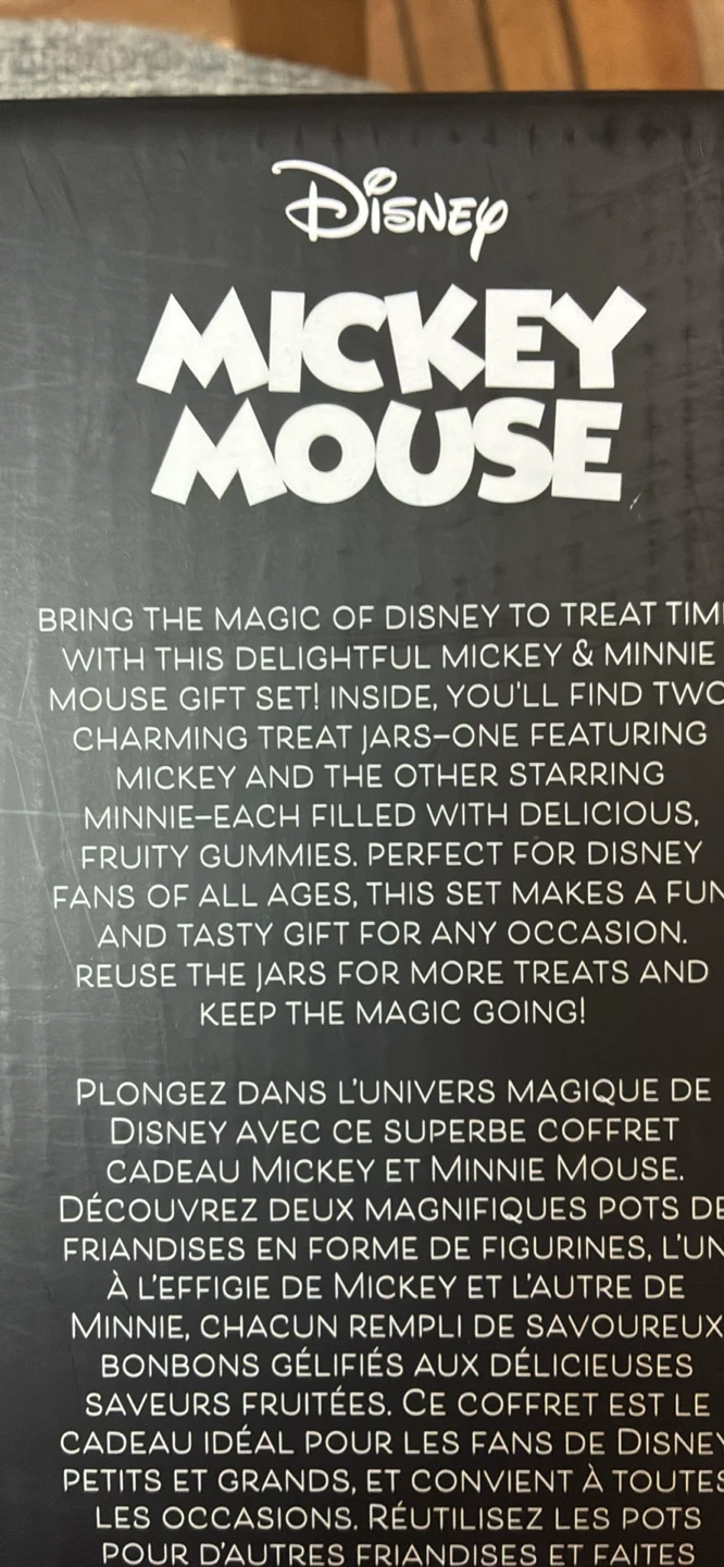 New Disney Mickey & Minnie Ceramic Figural Treat Jars - photo 4