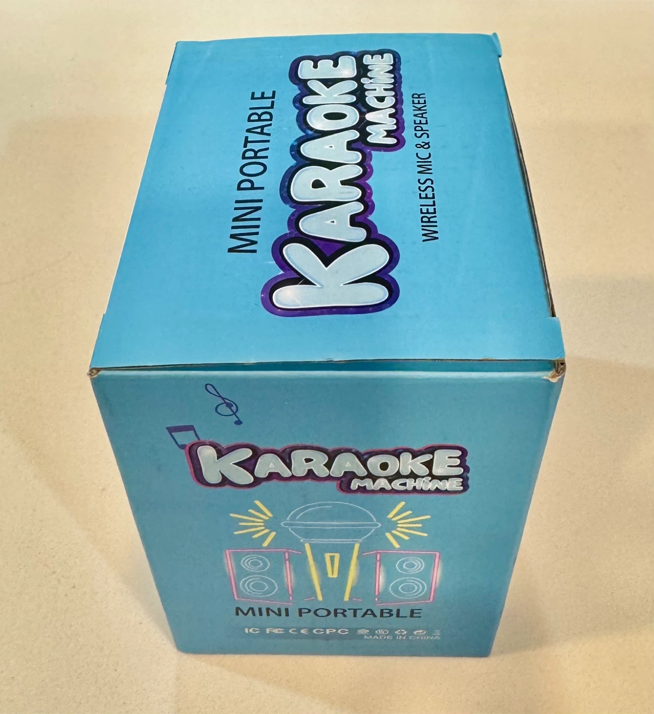 Mini Portable Karaoke Machine_Beige and Gold_NWT - photo 3