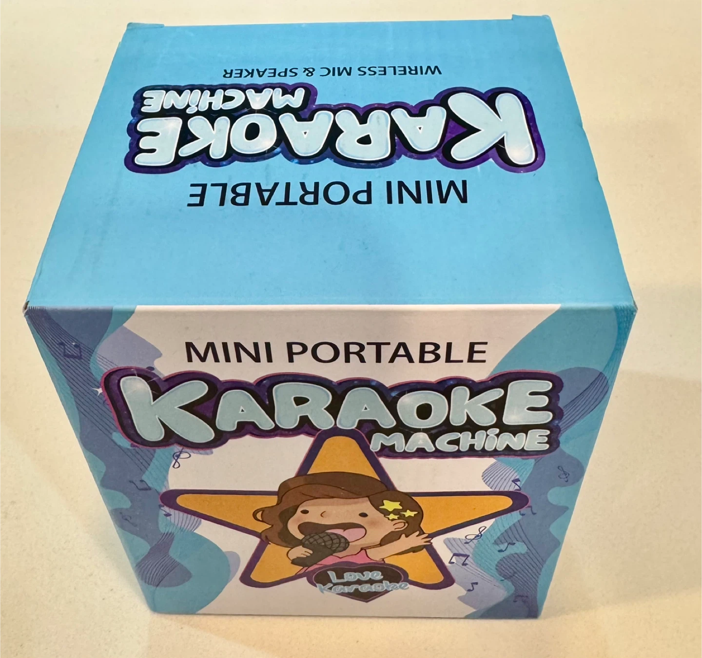 Mini Portable Karaoke Machine_Beige and Gold_NWT - photo 2