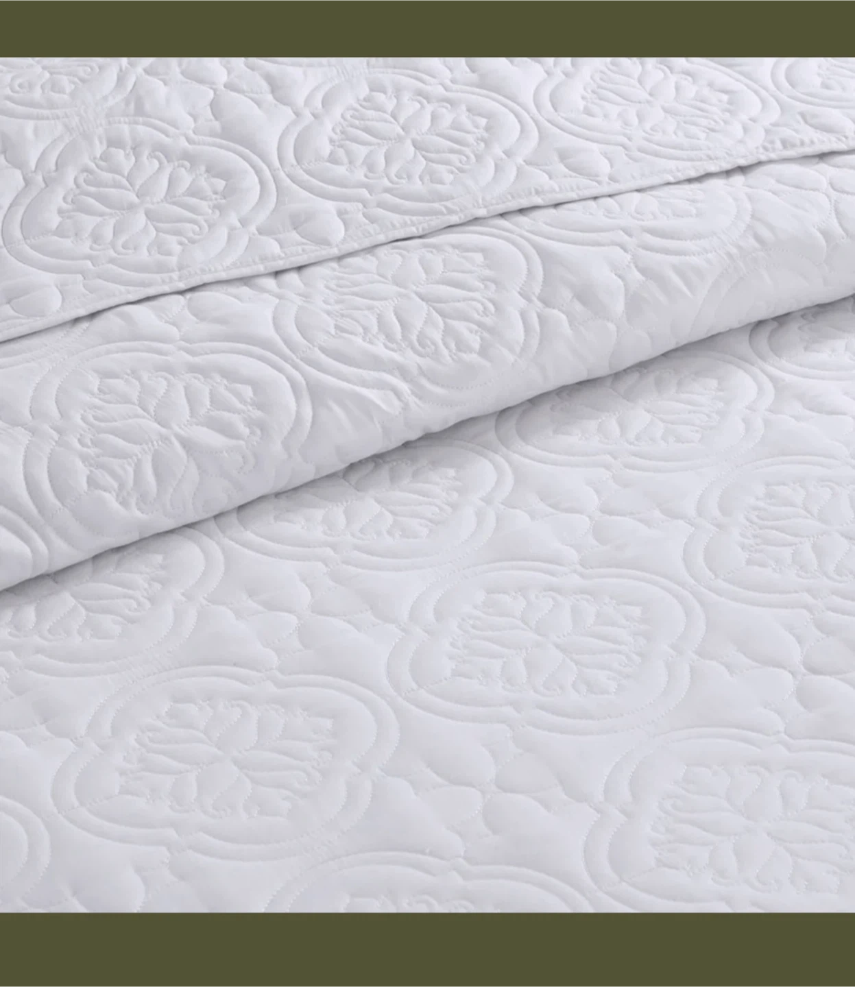 510 Design 3PC King Bedspread Set - White - photo 3