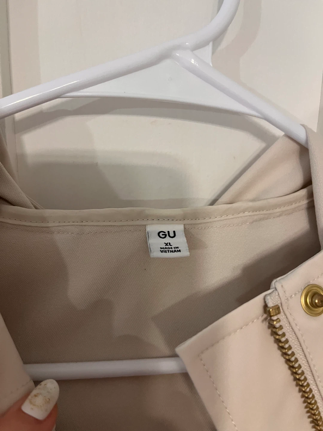 GU Beige Hooded Jacket XL - photo 3