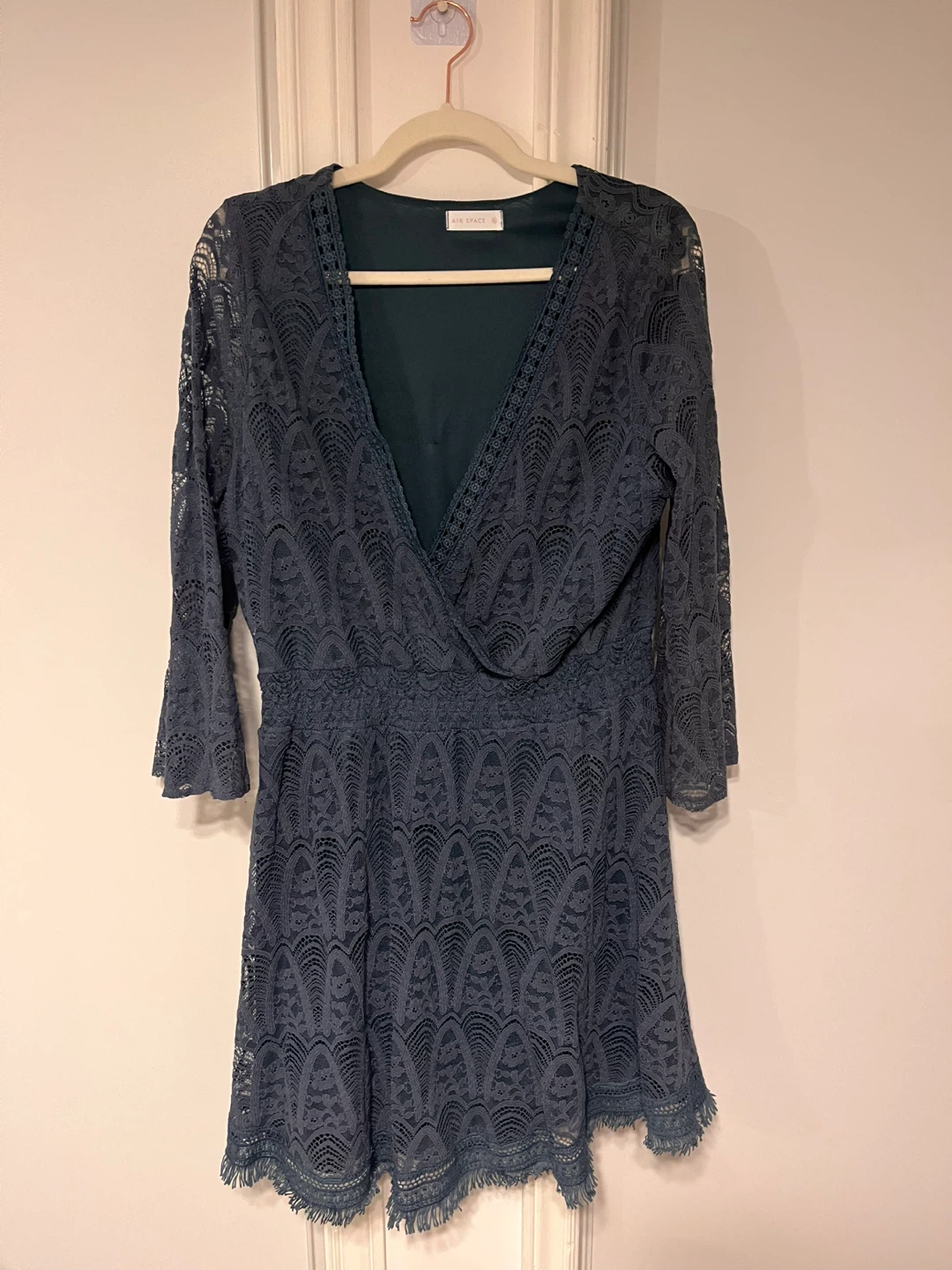 Air Space Blue Lace Dress - Size 3XL
