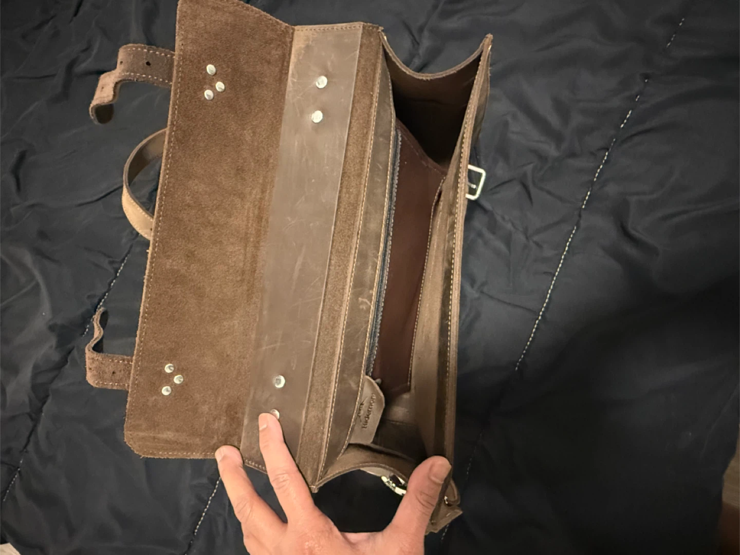 Leather Satchel Bag - photo 3