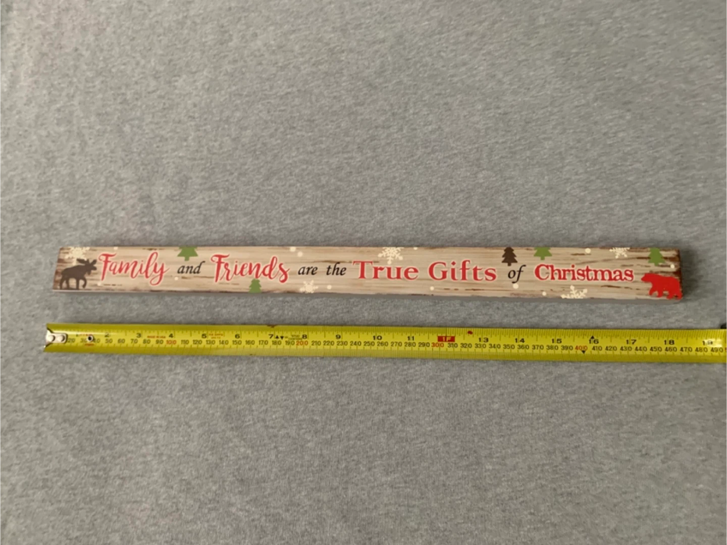 Christmas 'Family & Friends' Wooden Sign