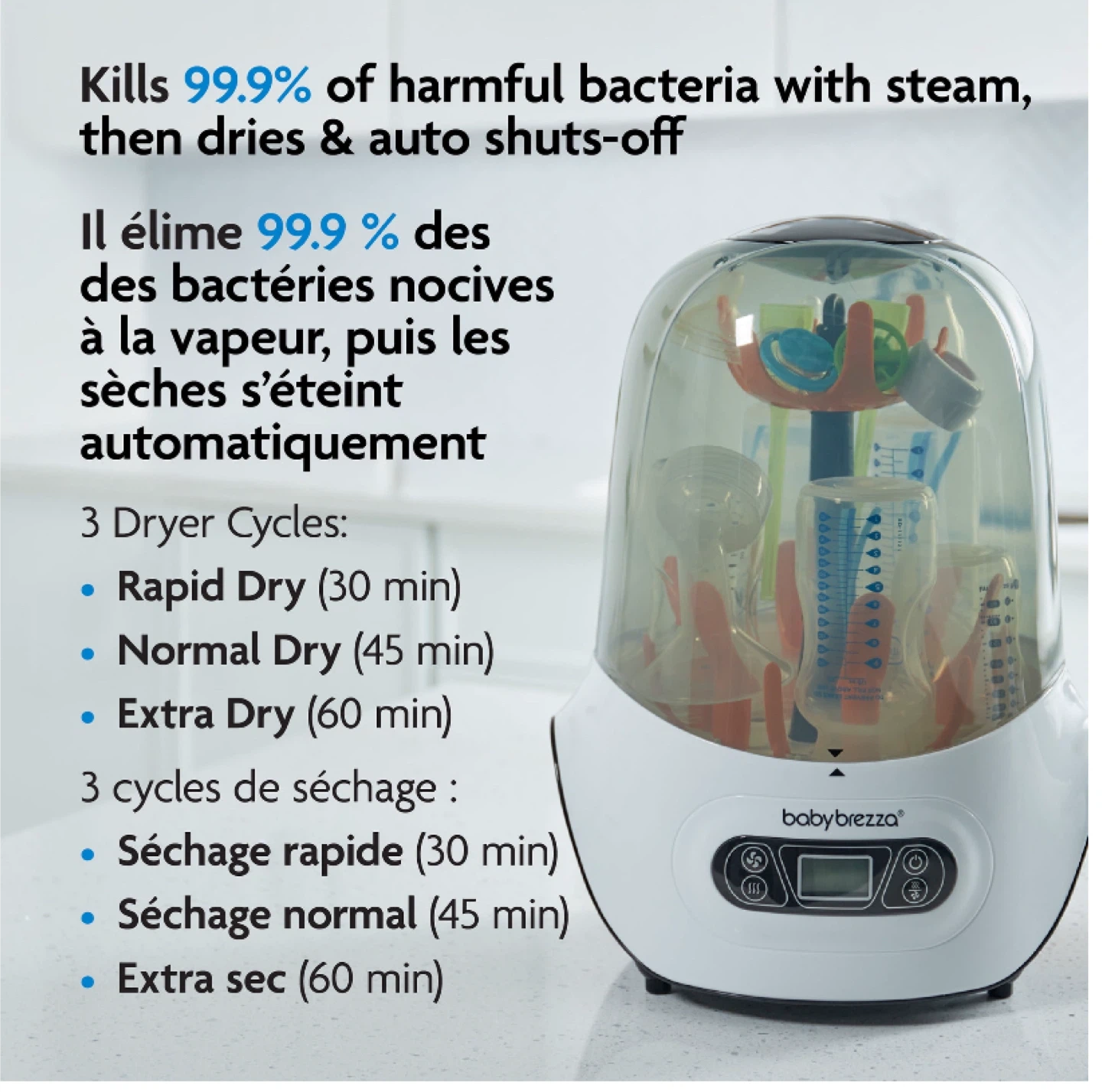 Baby Brezza Baby Bottle Sterilizer Dryer - photo 2