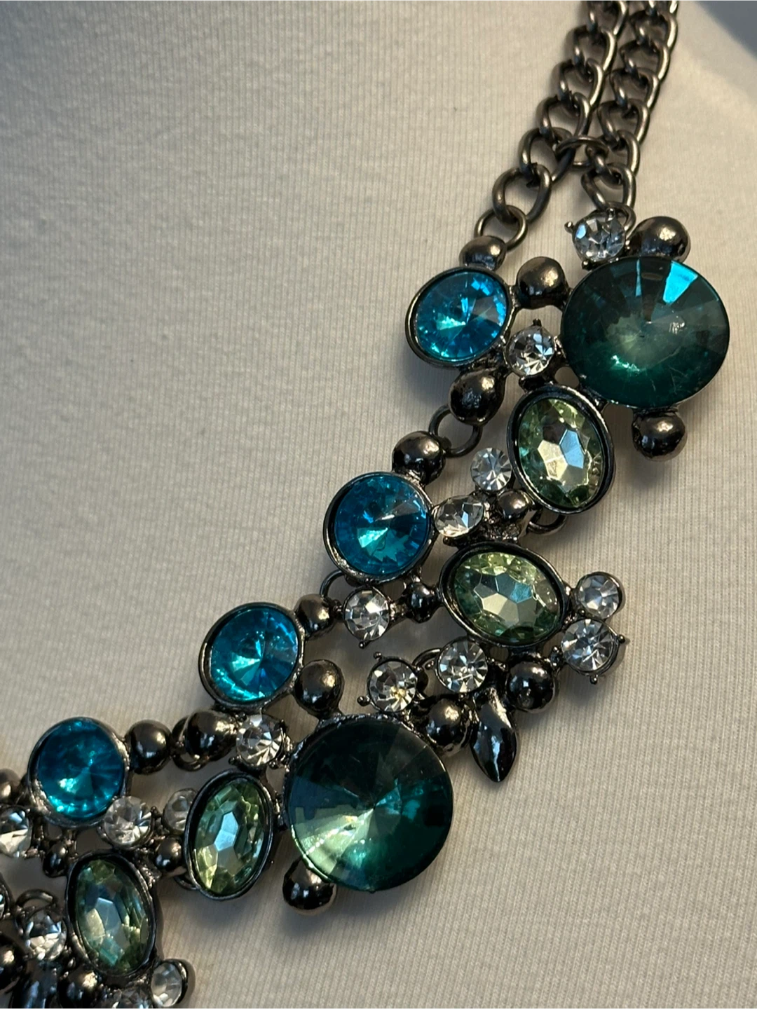 Statement Necklace - Teal & Turquoise ❤️ - photo 2