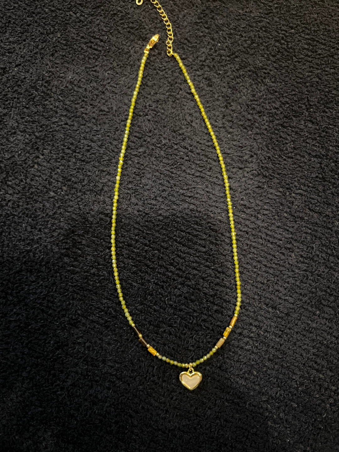 Heart Pendant Beaded Necklace