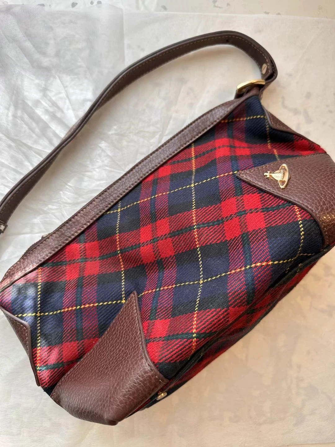 Vivienne Westwood Tartan Shoulder Bag