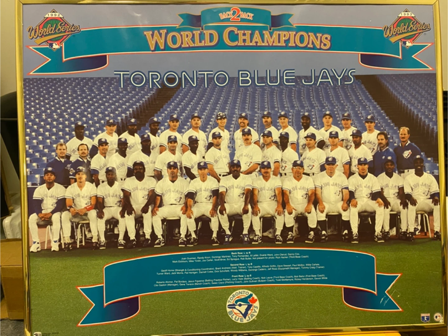 Toronto Blue Jays 1993 World Series Poster