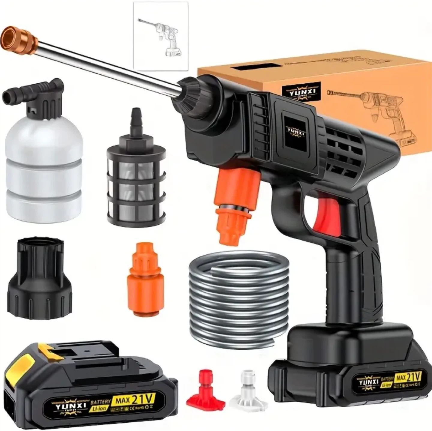 Yunxi 21V Cordless Power Washer - photo 2