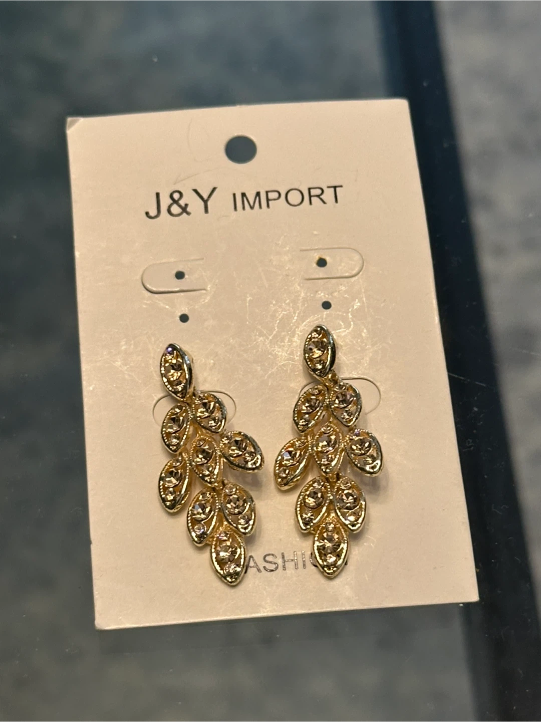 Gold Leaf Dangle Earrings ❤️ - photo 2