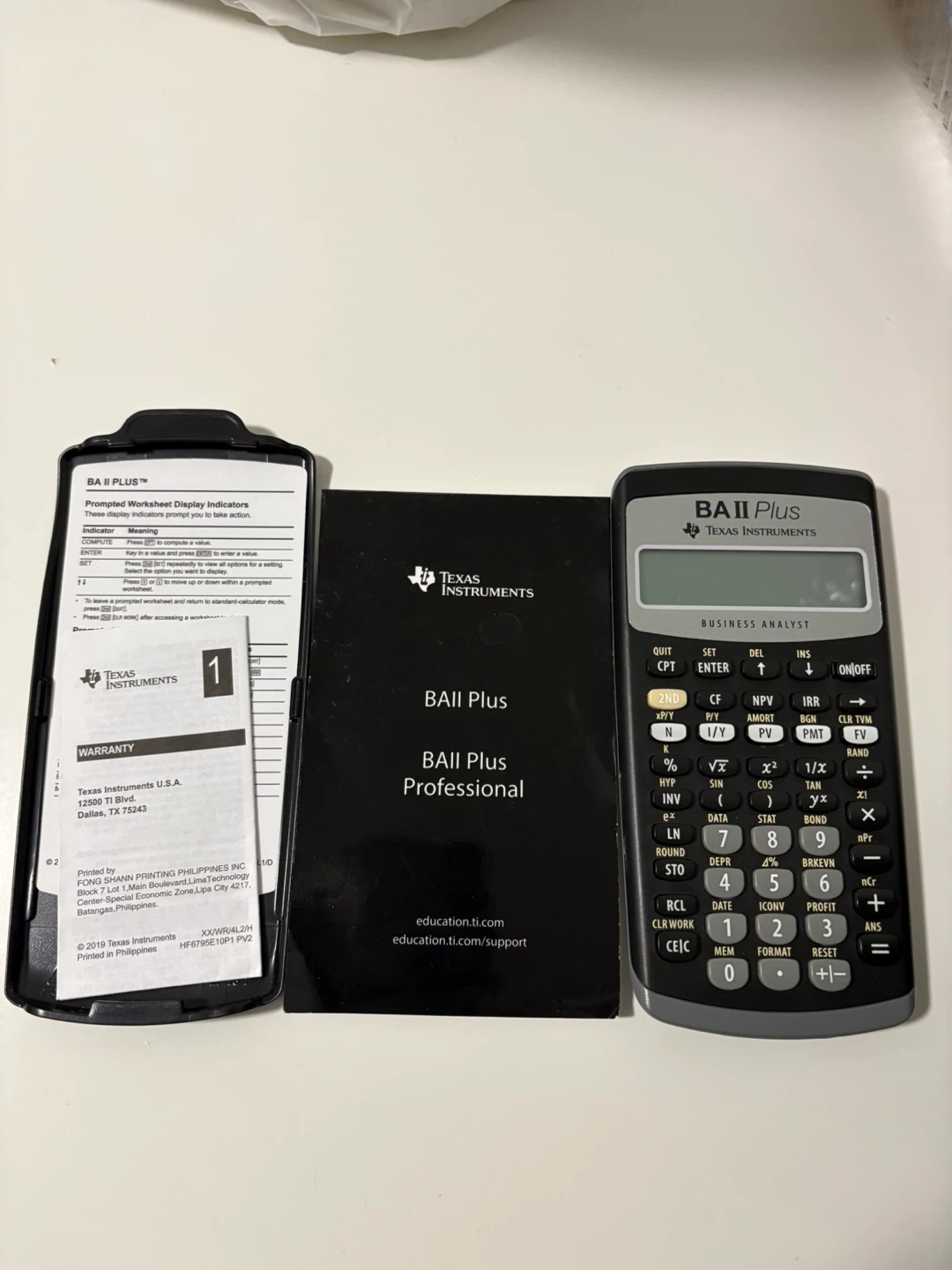 Texas Instruments BA II Plus Financial Calculator