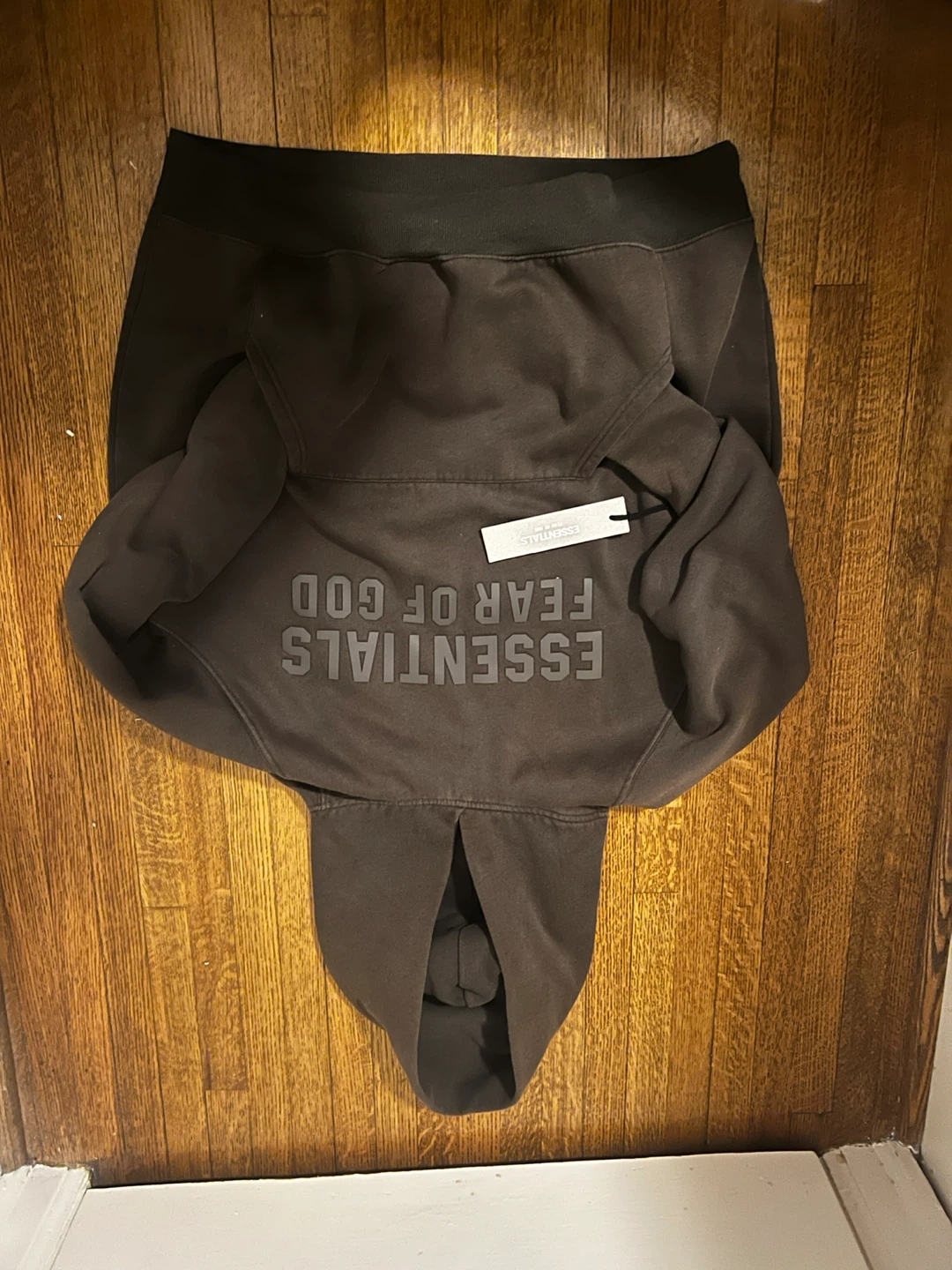Essentials Fear of God Brown Hoodie