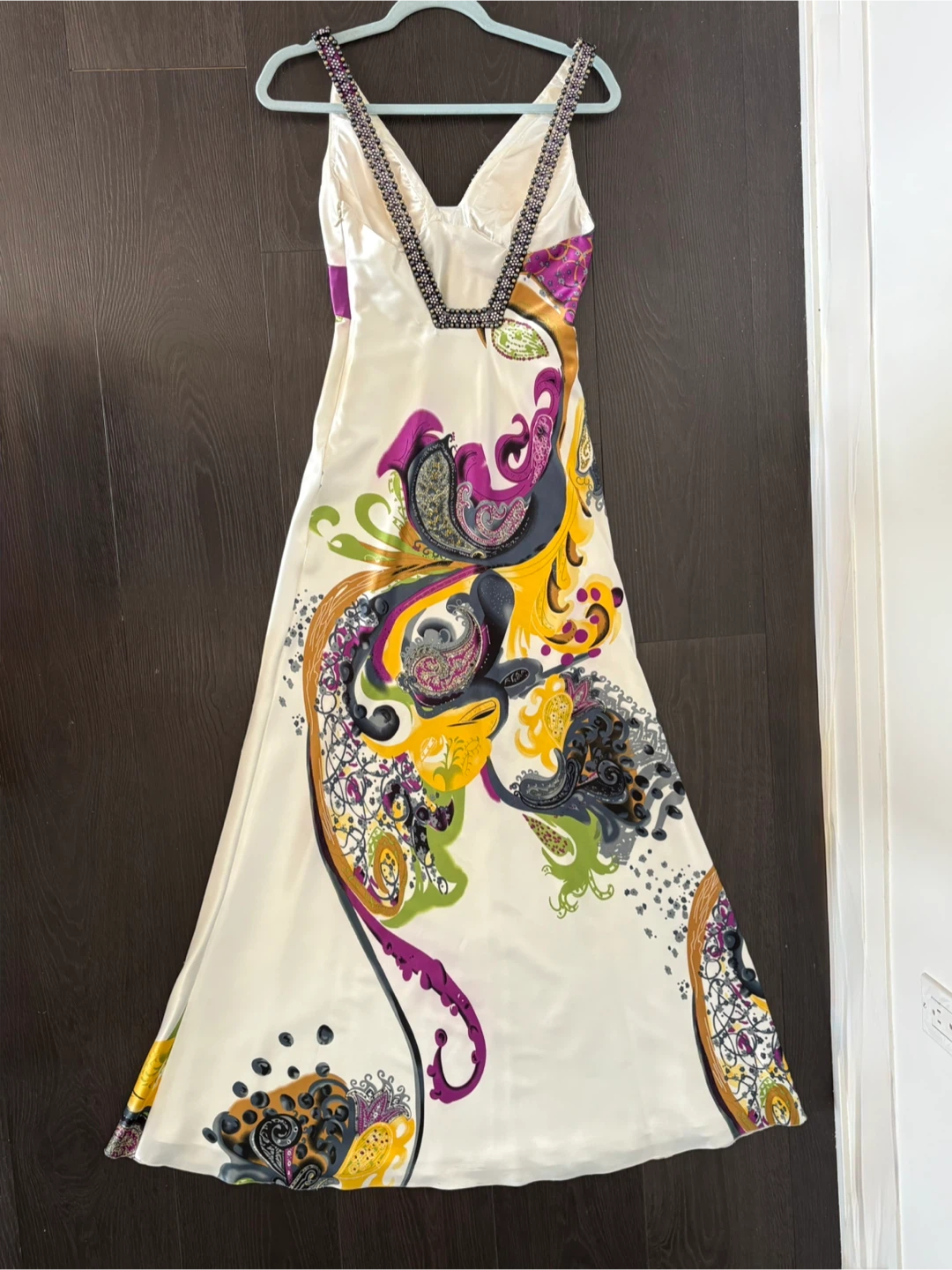 La Femme White Patterned Dress - Size 0 - photo 3