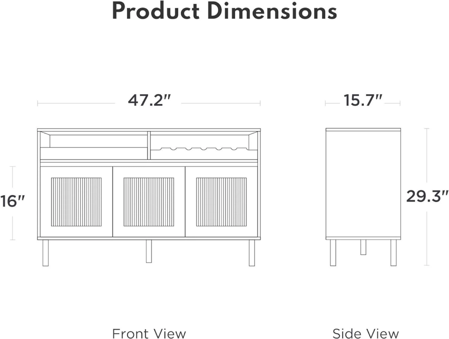 Hormati Oreo Sideboard - Like New! - photo 3