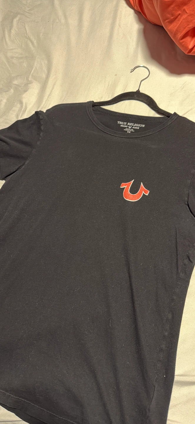 True Religion Black T-Shirt - Size M