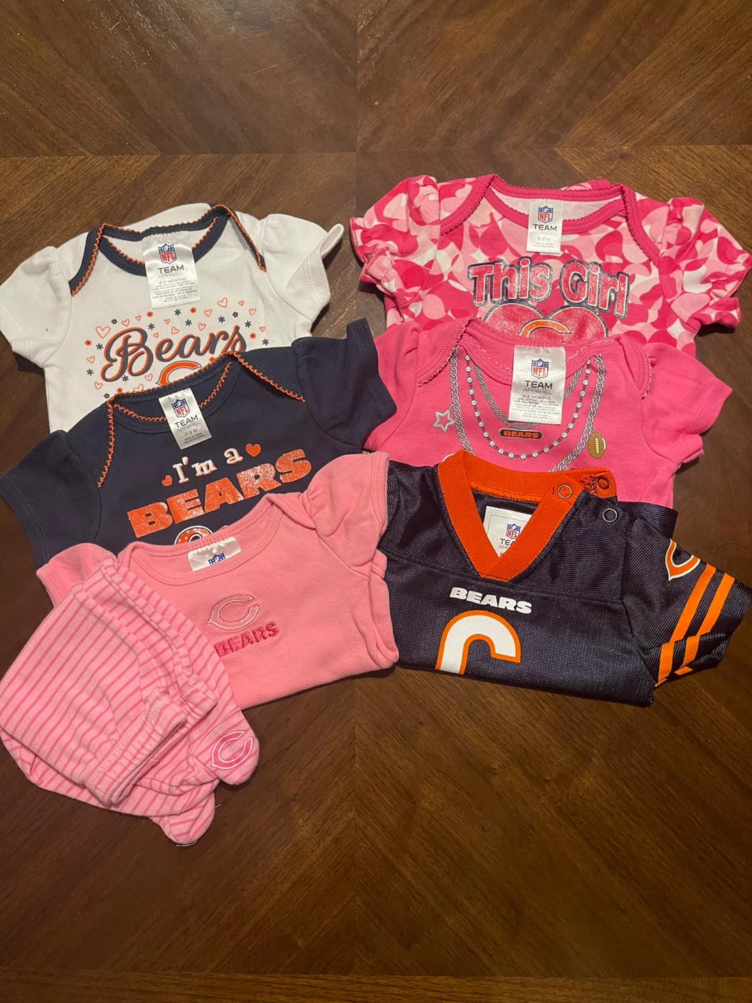 Chicago Bears Baby Clothes Bundle - Size 0-3 Months