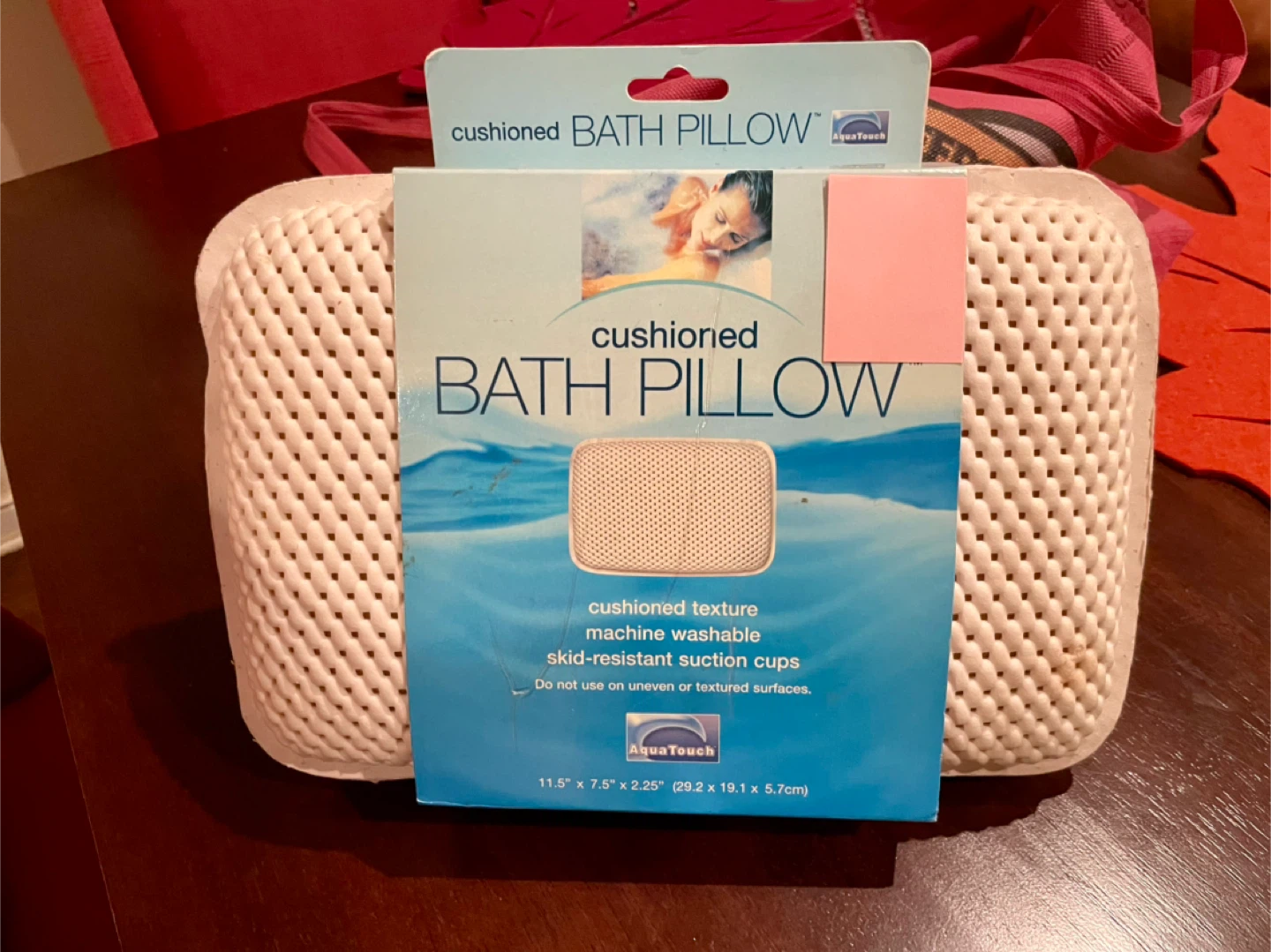 AquaTouch Cushioned Bath Pillow - White - photo 2
