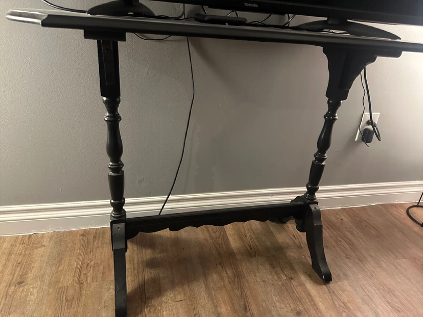 Black Wooden Accent Table