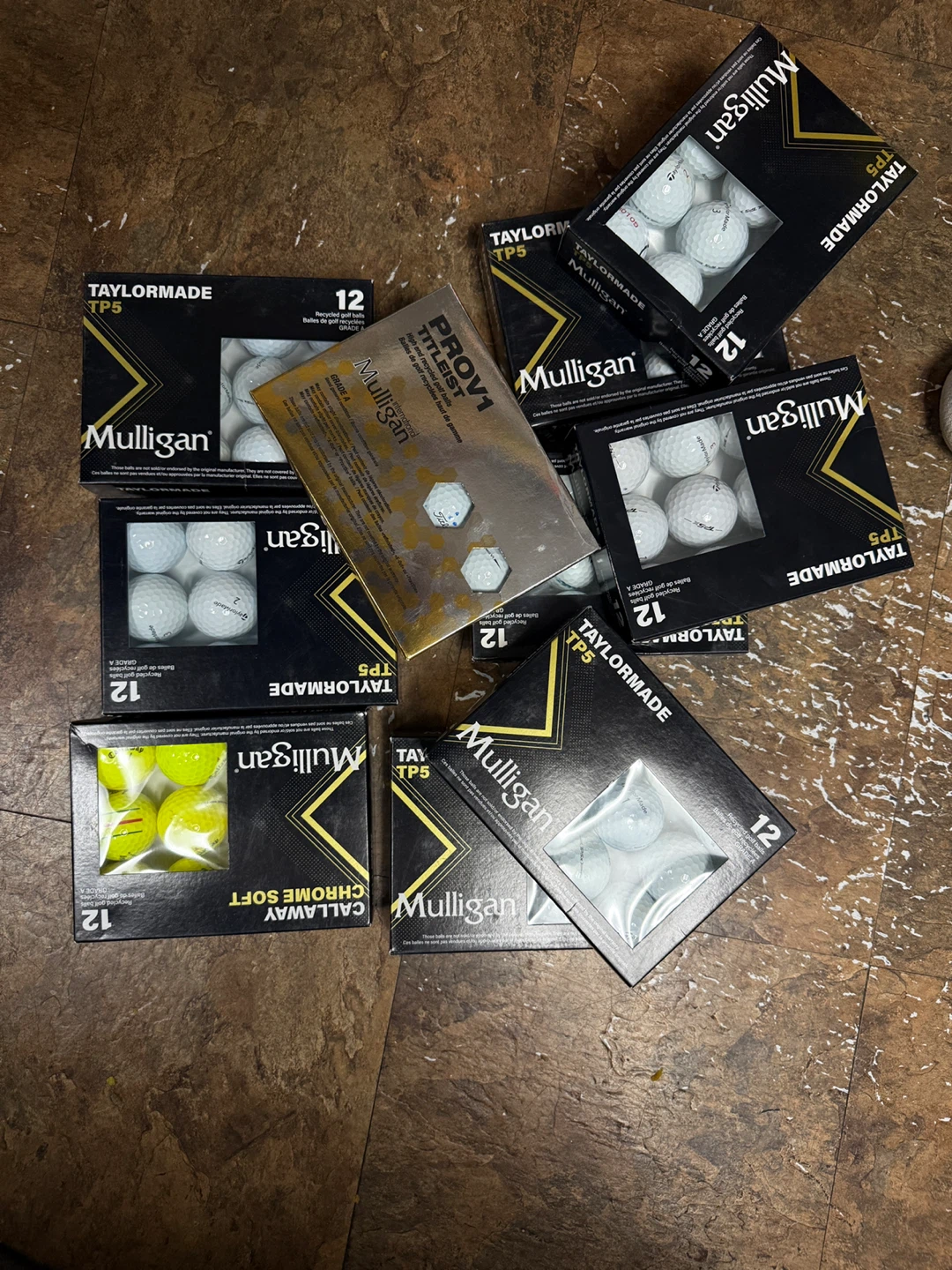 Mixed Golf Balls: Titleist, Taylormade, Callaway