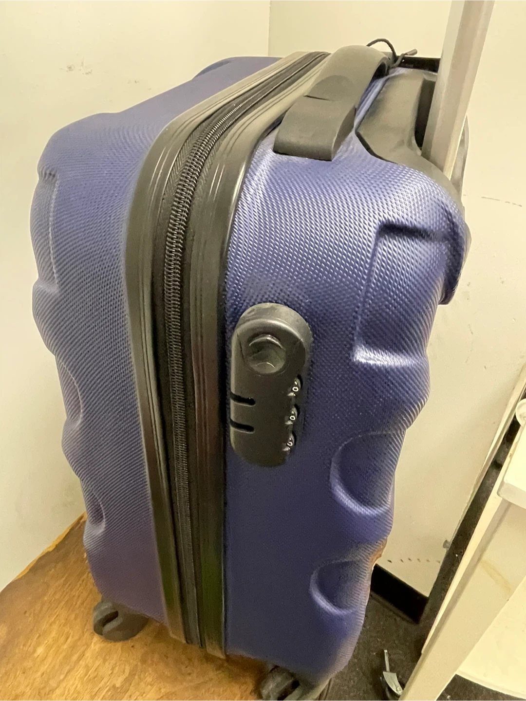 First Class Blue Carry-on Suitcase