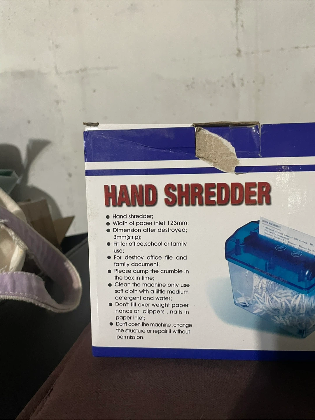 HOME-X Hand Shredder - Mini Paper Shredder