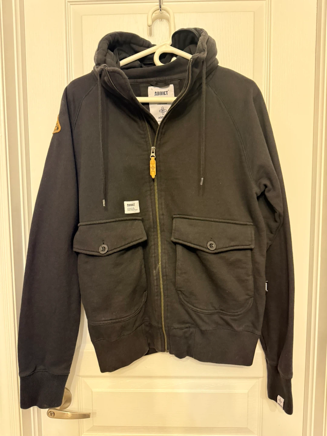 Addict Black Hoodie Size L