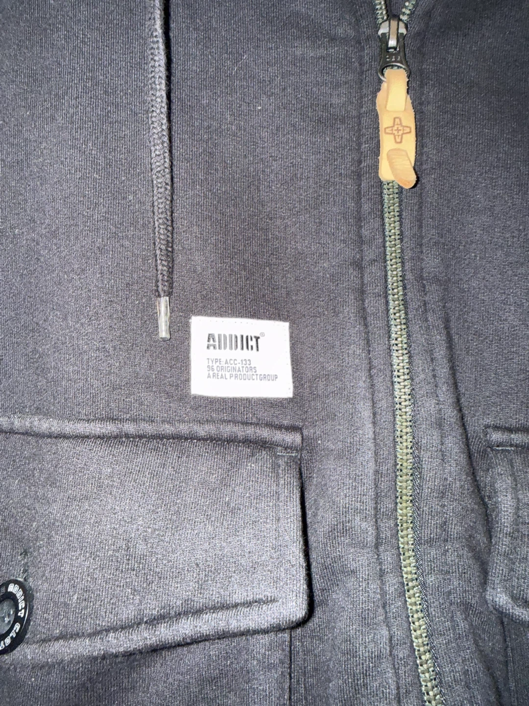 Addict Black Hoodie Size L - photo 4