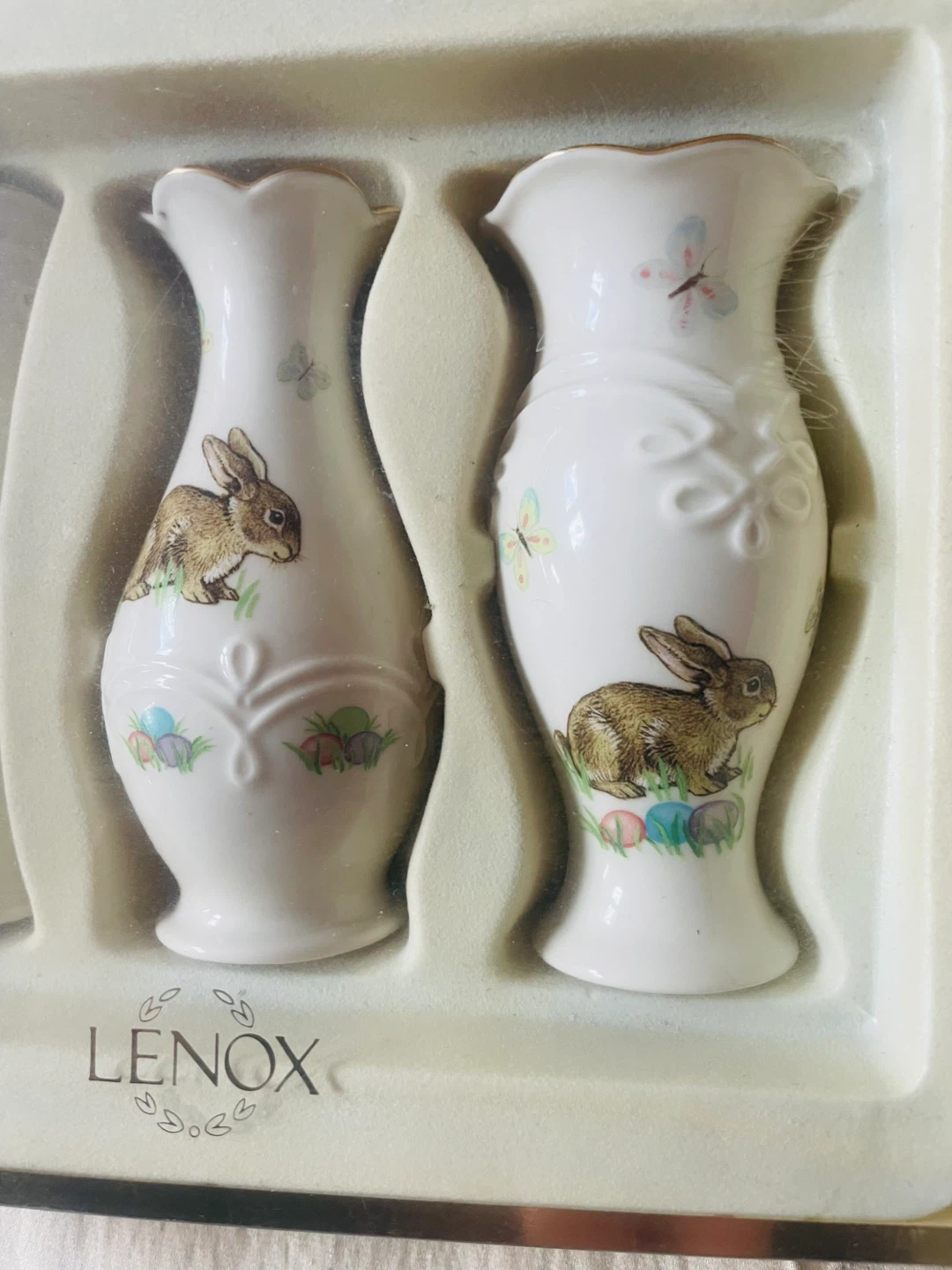Lenox Bunny Bud Vases, Set of 3 - New in Box - photo 3