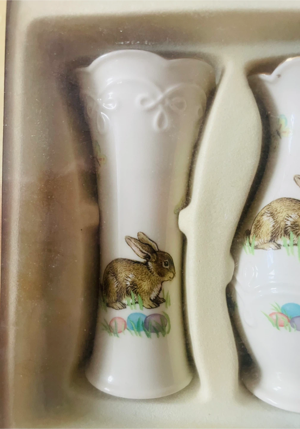 Lenox Bunny Bud Vases, Set of 3 - New in Box - photo 5