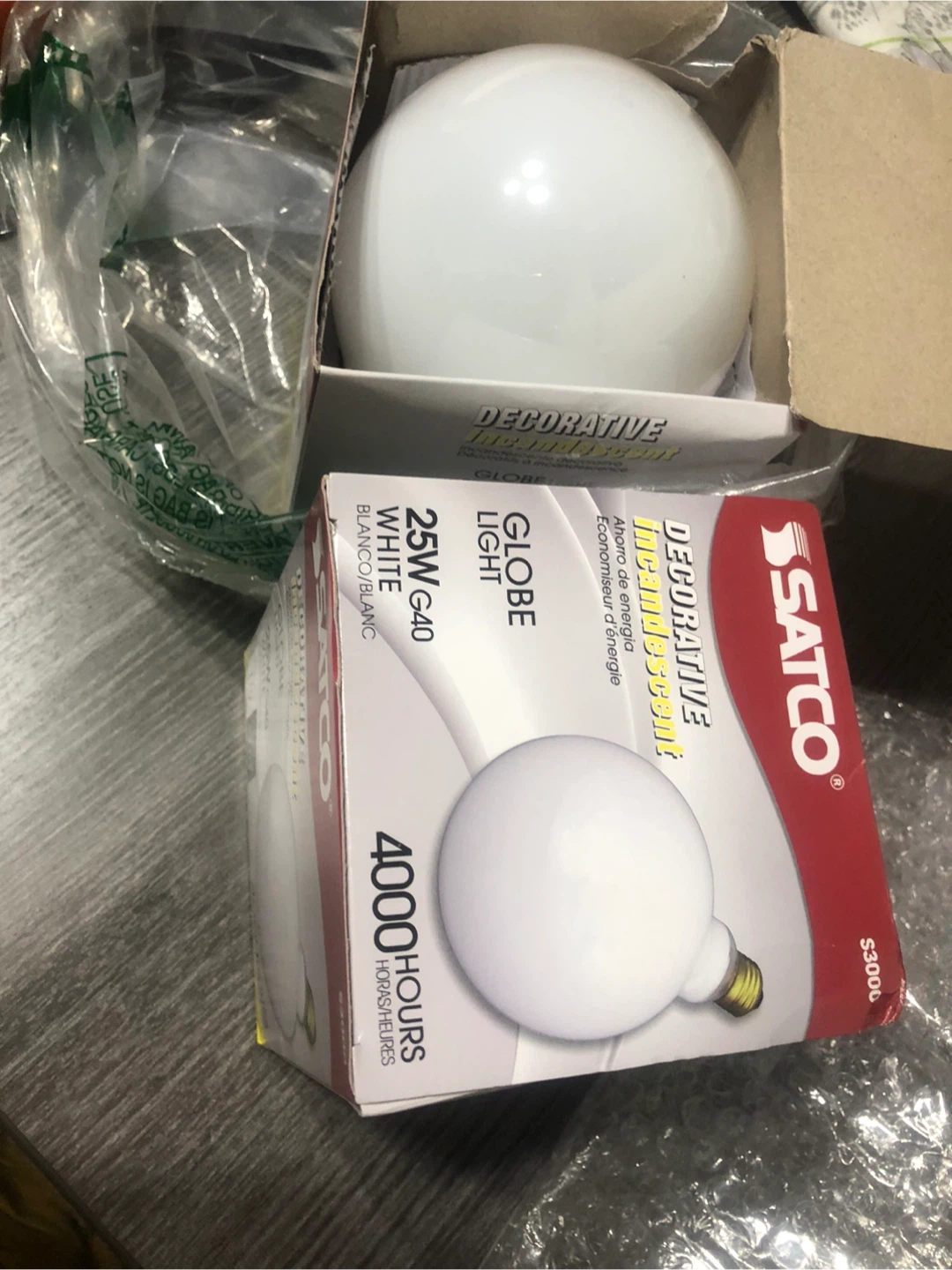 NEW-SATCO G40 White Globe Light Bulb 2 pack - photo 4