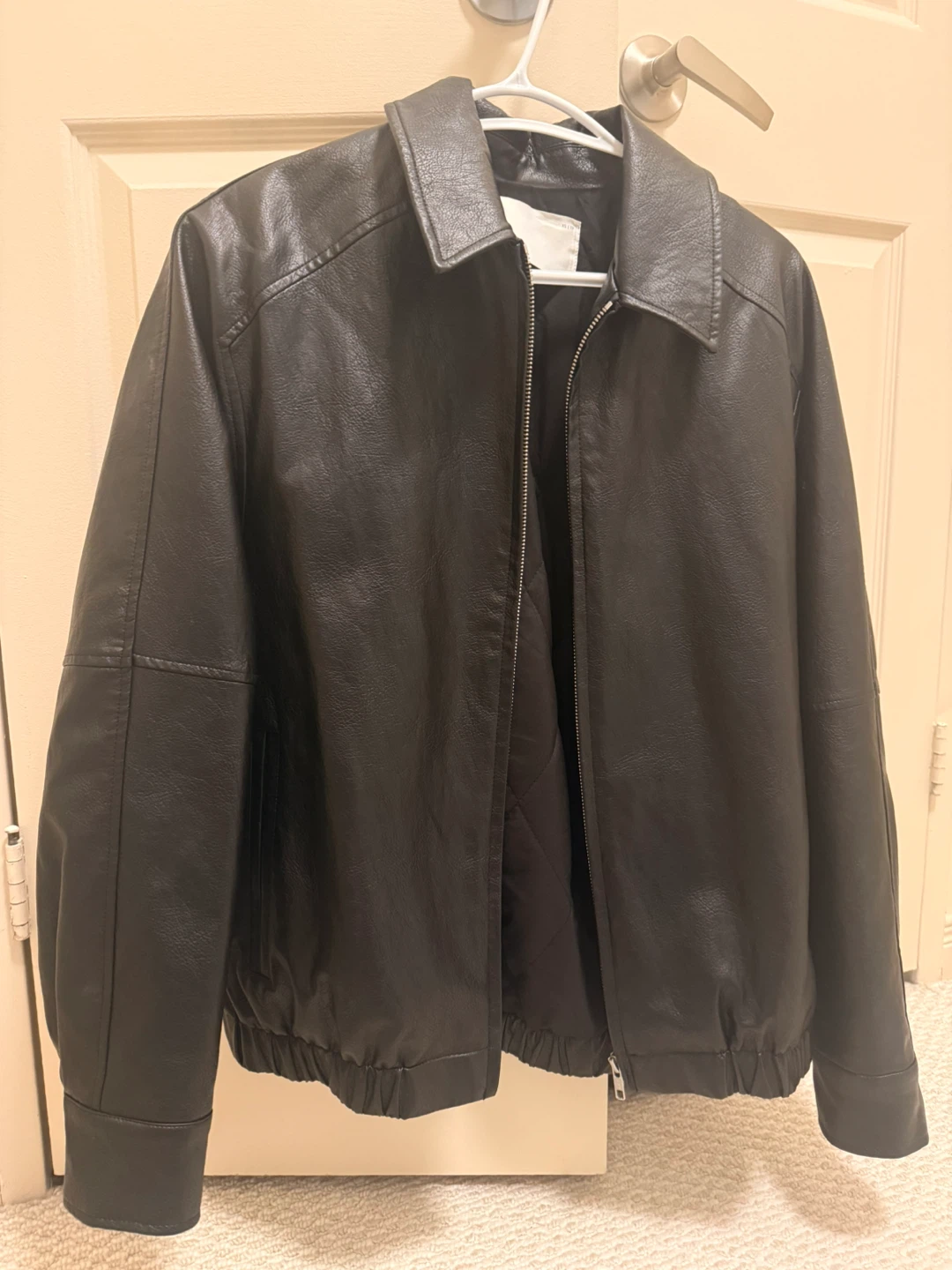 Oak + Fort Black Vegan Leather Jacket - XS - photo 4