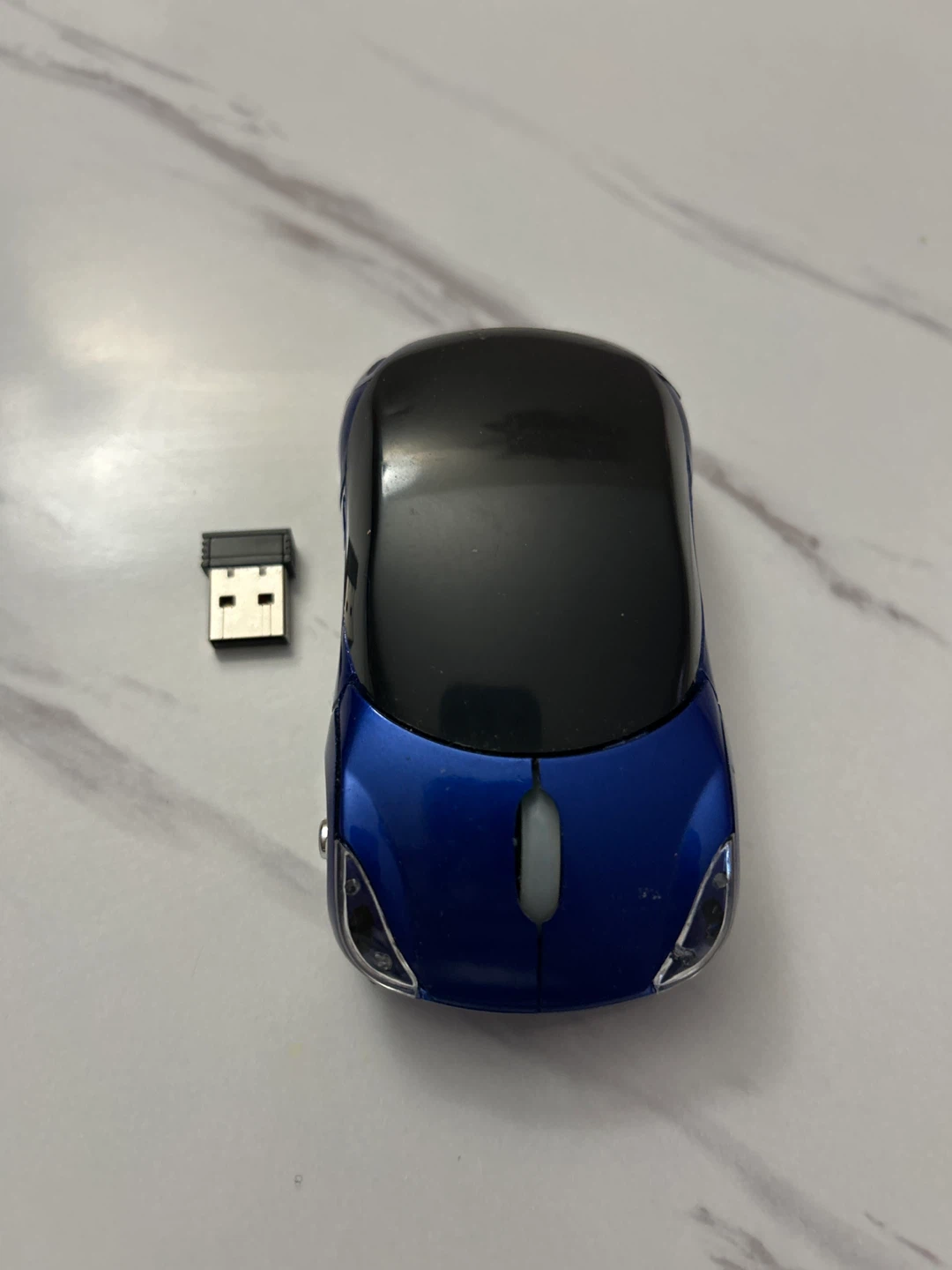🧡 Blue Car Shaped Wireless Mouse